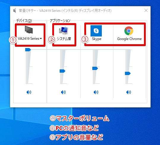 Windows10 音量をソフト アプリごとに調整する方法 Tipstour